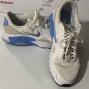 Nike Women's Sneakers - White, Blue, and Gray